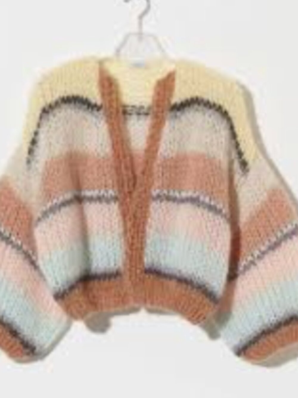 MAIAMI Striped Galore Bomber Cardigan